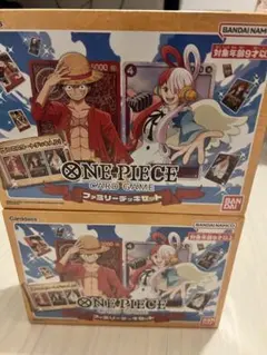 新品 シュリンク付き ONE PIECE CARDファミリーデッキセット2セット