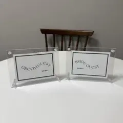 結婚式ウェルカムスペース 結婚式受付 新郎側受付 新婦側受付 フォトフレーム付き