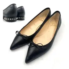 【未使用】Christian Louboutinバレエ　フラットシューズ　❤︎ 2026年最新】Christian Louboutin レディース フラットシューズ