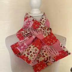 ハンドメイド　ぴんく　マフラー