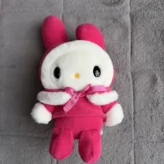 マイメロ ポップなカラフルずきん ぬいぐるみ ブルー 青 サンリオ マイ