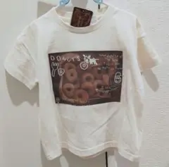 新品❢大人気90サイズ　リトルウィークエンド ドーナツプリント 刺繍 Tシャツ