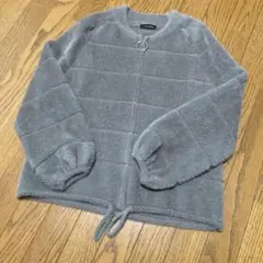 TRUBE ボアブルゾンベージュグレー