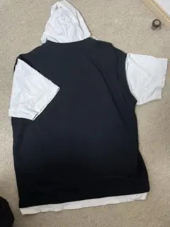 CONVERSE フード付き Tシャツ 黒/白