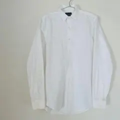 ZARA MAN 長袖 シャツ 白シャツ 幾何学 総柄