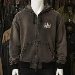 9090 King Logo Vintage Denim Hoodie - メルカリ