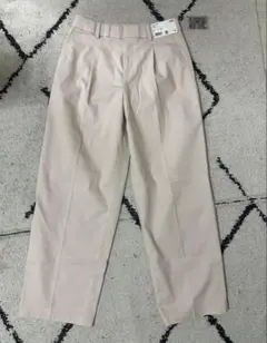 UNIQLO タックワイドパンツ/コットン