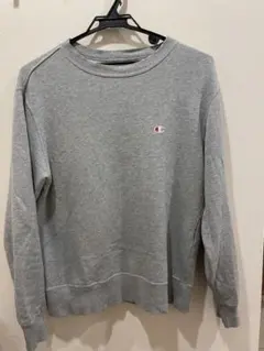 Champion グレー クルーネックスウェット M