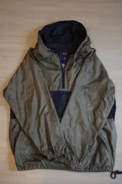 1990’s OLD GAP カーキ×ネイビー ナイロンアノラックパーカー