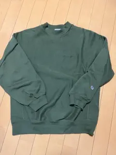 Champion クルーネック スウェット オリーブグリーン