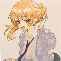 【原画】オリジナル 女の子 手描きイラスト