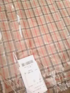 新品 ベージュチェック ロングスカート 膝下 ミモレ丈タイトスカート レディース