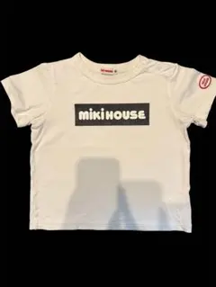 ミキハウス　Tシャツ　黒ロゴ　シーズンオフ価格