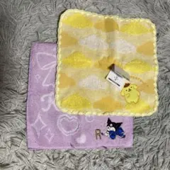 サンリオ タオルハンカチ2枚セット ポムポムプリン クロミ