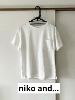 niko and…半袖Tシャツ　ニコアンド　カットソー　白