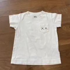 ユニクロ セサミストリート UT ホワイト Tシャツ ポケット付き 100