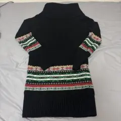 アクシーズファム　axes femme ノルディック柄ニットワンピース　Y2K