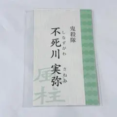 鬼滅の刃 ぎゅぎゅっと 名刺 不死川実弥