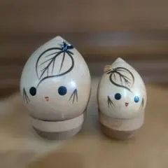 Yukinko Kokeshi Pair雪ん子こけしペアセット7,5cm10cm - メルカリ