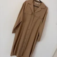 UNIQLO UVカットシャツワンピース Mサイズ ベージュ