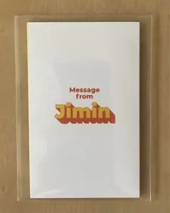 bts butter ジミン メッセージカード 公式