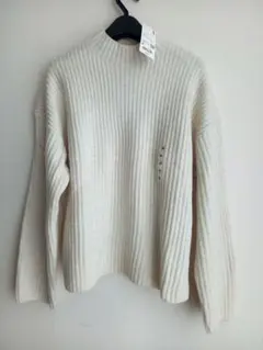 ★2025 新品★UNIQLO　スフレヤーン　リブ編み ハイネックセーター