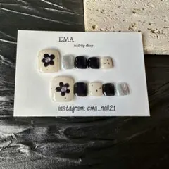 現品セール　フットネイル　フラワーネイル　春ネイル　夏ネイル