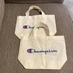 Champion ノベルティ ミニトートバッグ ランチトート ２個セット 未使用