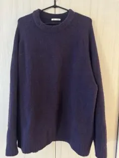 GU パープル ニットセーター XL