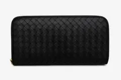 ボッテガヴェネタ イントレ 長財布 黒 レザー