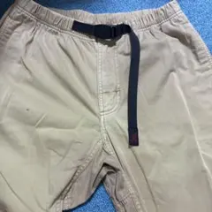 Gramicci ワーク・カーゴパンツ　ベージュ ウェビングベルト　グラミチのサムネイル