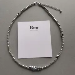 №2127シルバービーズネックレス