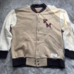 KRIFF MAYER スタジャン ベージュ/ホワイト　スウェット