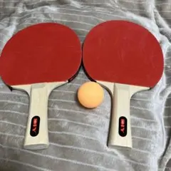 卓球ラケット2本セットとボール