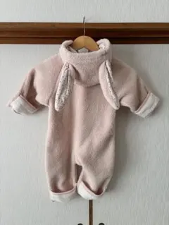 【美品】ベビー　アウター　着ぐるみ　星柄　うさぎ　50 60 70