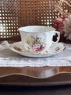 ハマースレイ ピンクローズ　ピーコック　金彩　5人用　コーヒーセット 2025年最新】ハマースレイ カップ&ソーサーの人気アイテム