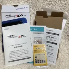 new ニンテンドー3DS LL 箱+付属品 メタリックブルー
