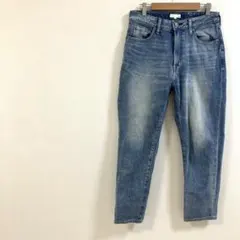 C2453 アースミュージックアンドエコロジー（L）デニム　ストレート　ブルー青