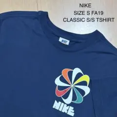 NIKE ナイキ 風車ロゴ Tシャツ 復刻 オレンジタグ ネイビー Sサイズのサムネイル