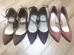 新品未使用　アンクルストラップ付きパンプス 3色セット