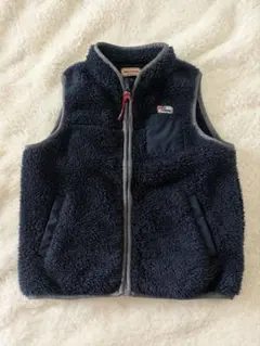 miki HOUSE ネイビー フリースベスト 110cm