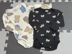 《H&M》ロンパース2点セット￤6-9M(70cm)