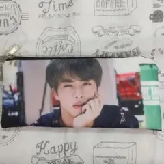 ♣BTS　防弾少年団　 JIN ジン キムソクジン（愛称アールジェイ）ペンケース