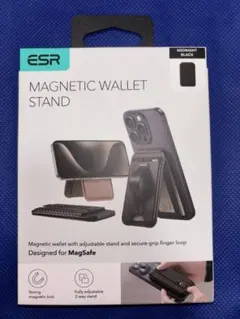 ESR Magnetic Wallet Stand MagSafe対応
