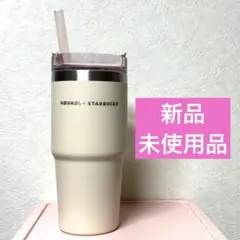 は*ち様 スタバ 3WAYステンレスタンブラーSTANLEYベージュ 473ml