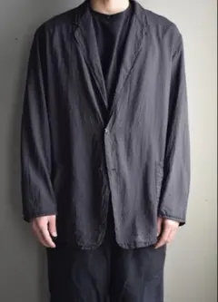 COMOLI 25SS シルク製品染ジャケット/ブラック サイズ3のサムネイル