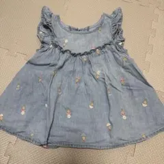 アプレレクール　アイス柄　デニムチュニック