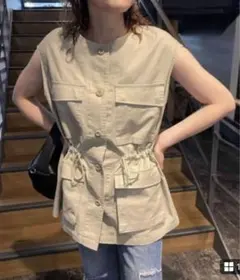 ローリーズファーム ミリタリーベスト