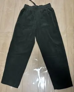 GUコーデュロイカジュアルパンツ カーキグリーン