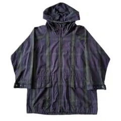 80s 90s ラルフローレン　タータンチェック　ジャケット　ミドル丈